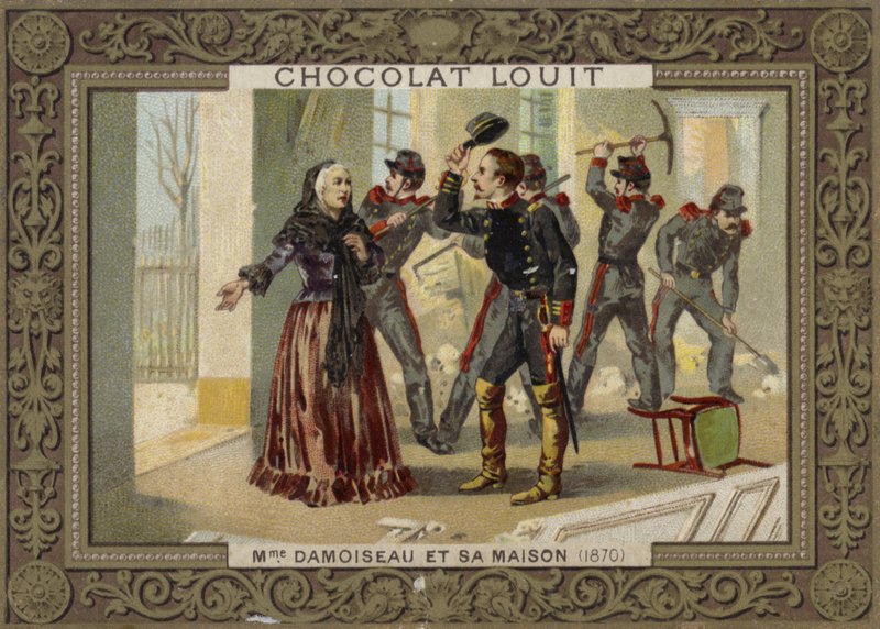 Madame Damoiseau og hendes hus, 1870 af French School