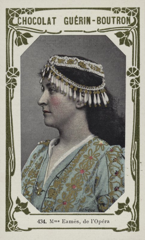 Madame Eames, de lOpera (farvet foto) af French School