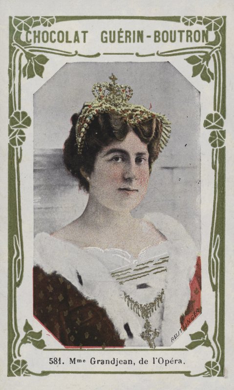 Madame Grandjean, fra Operaen (farvet foto) af French School