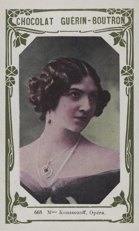 Madame Kousnezoff, Opera (farvet foto) af French School