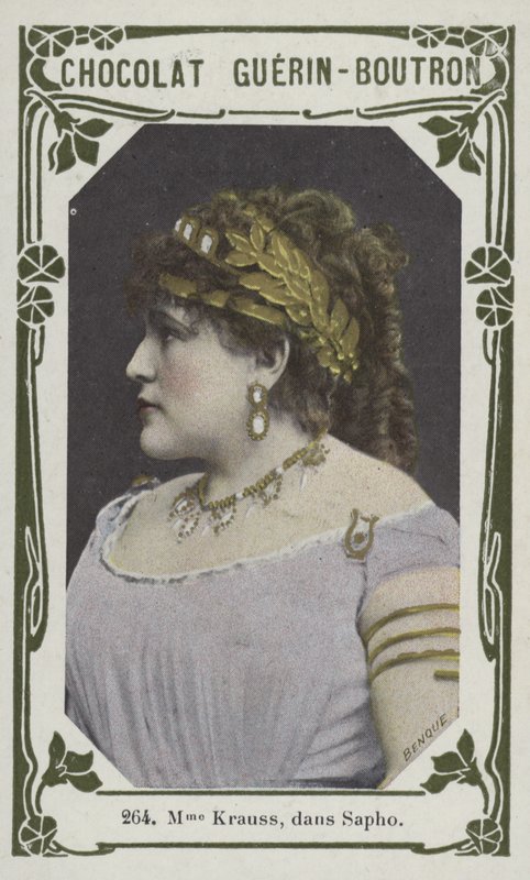 Madame Krauss, i Sappho (farvet foto) af French School