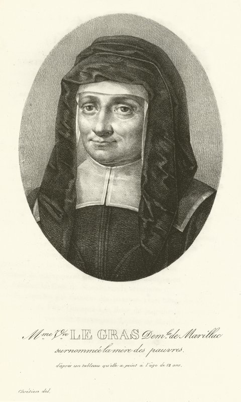 Madame Le Gras, Louise de Marillac af French School