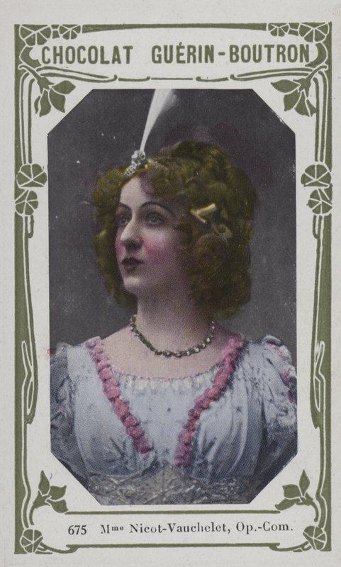 Madame Nicot-Vauchelet, Opera-Comique (farvet foto) af French School