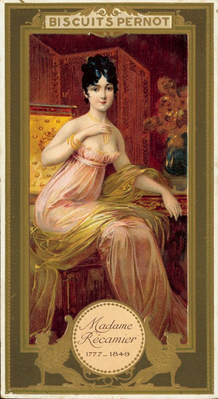 Madame Recamier (chromolitho) af French School