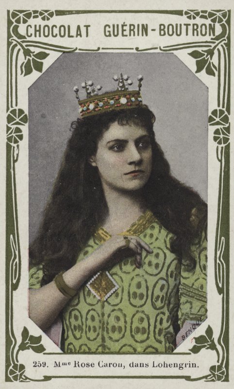 Madame Rose Caron, i Lohengrin (farvet foto) af French School