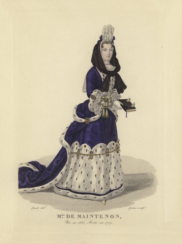 Madame de Maintenon, elskerinde til kong Ludvig XIV af Frankrig af French School