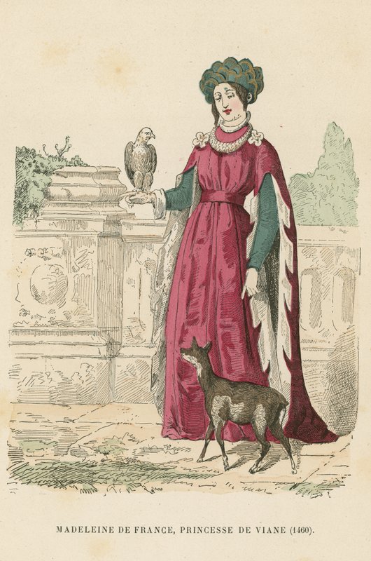 Madeleine of France, Princess of Viana  af French School