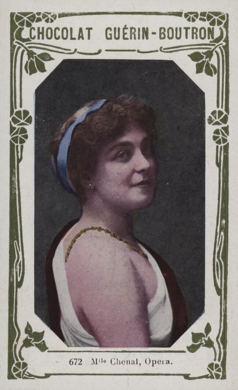 Mademoiselle Chenal, Opera (farvet foto) af French School