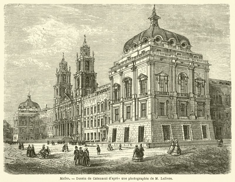 Mafra (gravering) af French School
