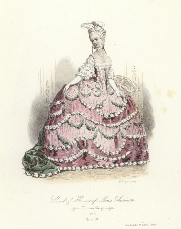 Marie Antoinettes ærespige af French School