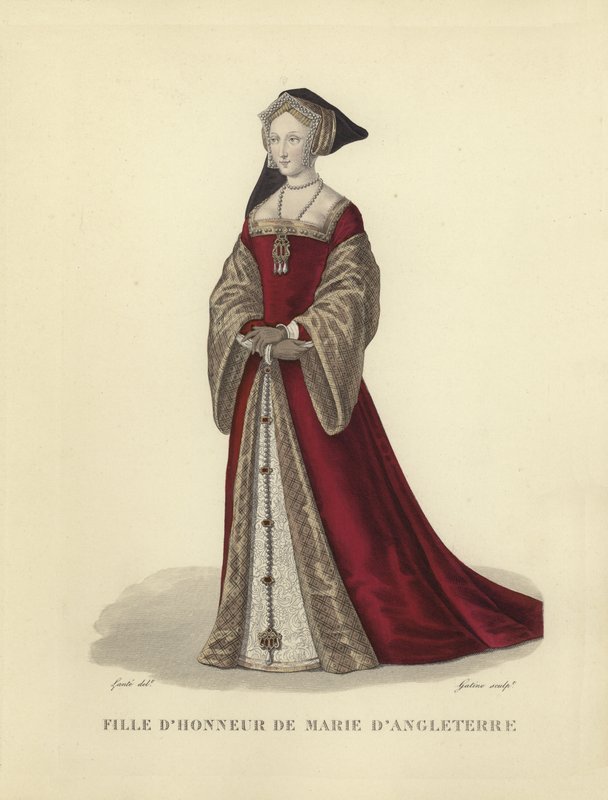 Maria Tudors ærespige, tredje hustru til kong Ludvig XII af Frankrig af French School