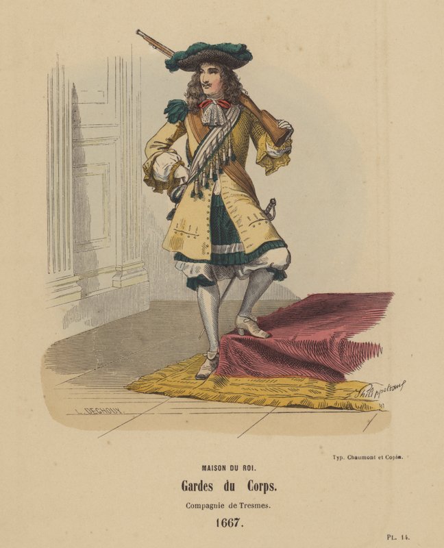 Kongens Hus, Livvagter, Company of Tresmes af French School
