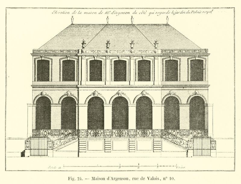 Argenson House, rue de Valois, nr. 10 af French School