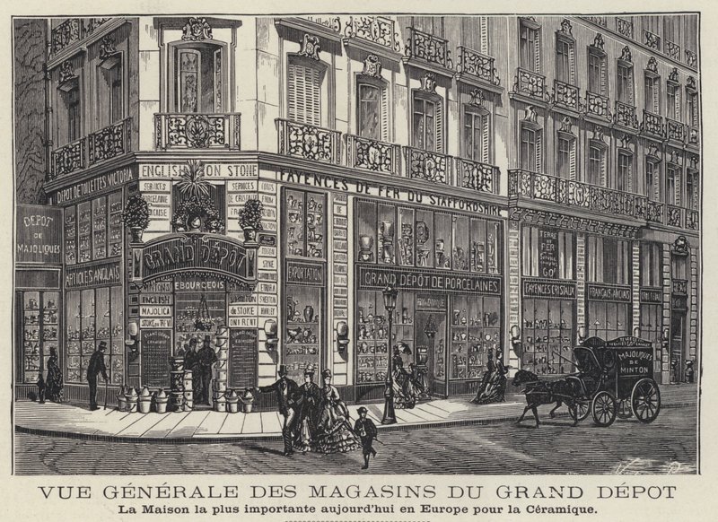 Maisons du Grand Depot, keramikbutik i Paris, Frankrig af French School
