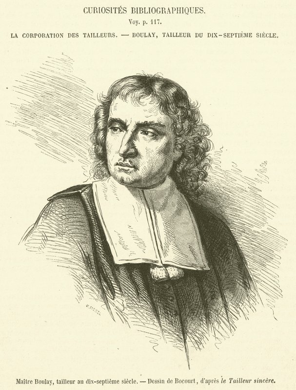 Master Boulay, skrædder i det syttende århundrede (gravering) af French School