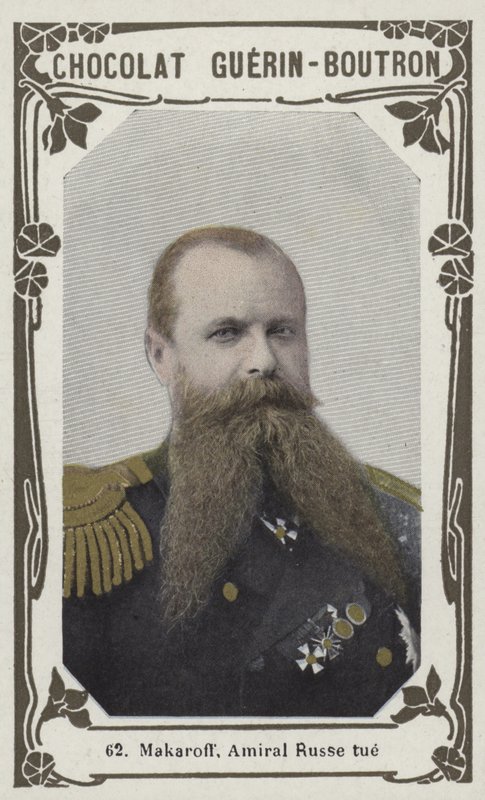 Makaroff, Amiral Russe tir (farvet foto) af French School