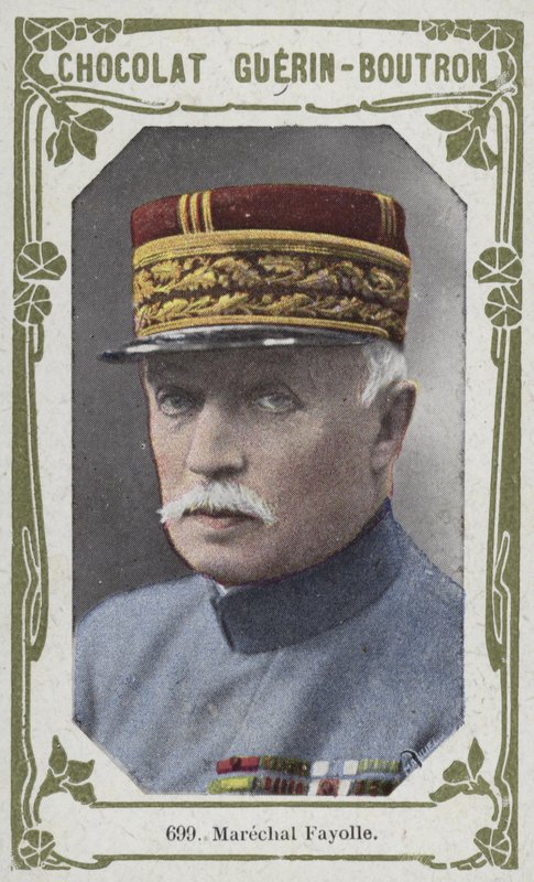 Marechal Fayolle (farvet foto) af French School