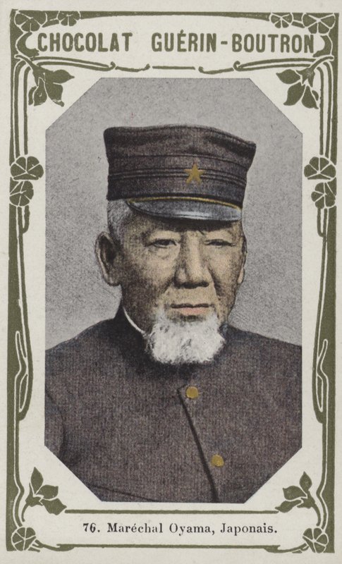 Marshal Oyama, japansk (farvet foto) af French School
