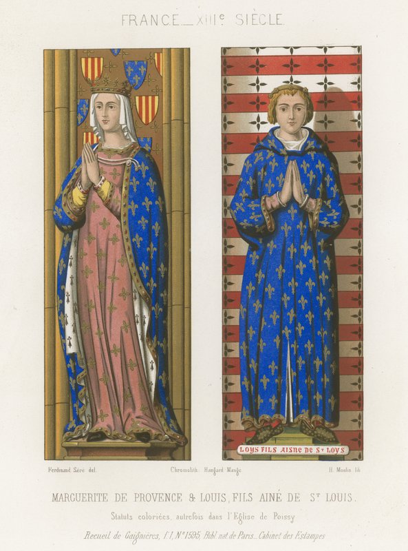 Margaret af Provence, og Louis, ældste søn af Saint Louis af French School