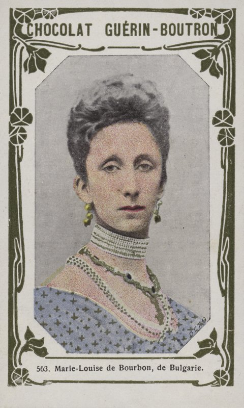 Marie-Louise de Bourbon, fra Bulgarien (farvet foto) af French School