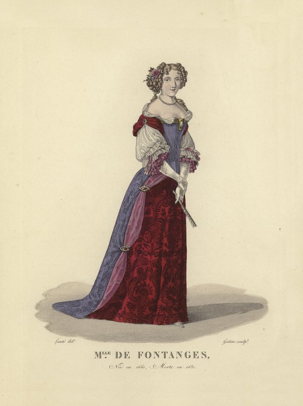 Marie Angelique de Scorailles, hertuginde af Fontanges, elskerinde til kong Ludvig XIV af Frankrig af French School