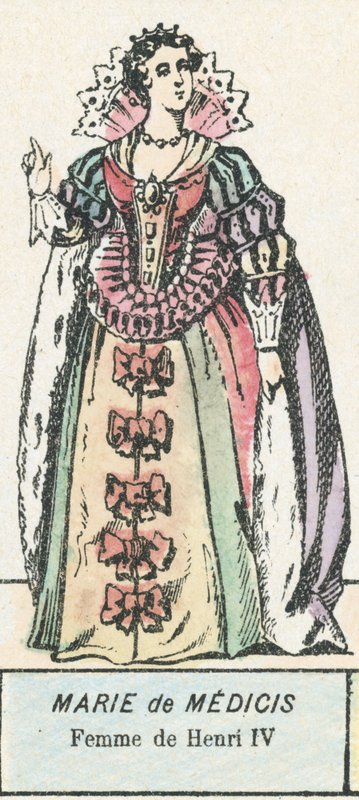 Marie de Medici, Femme de Henri IV (farvet gravering) af French School