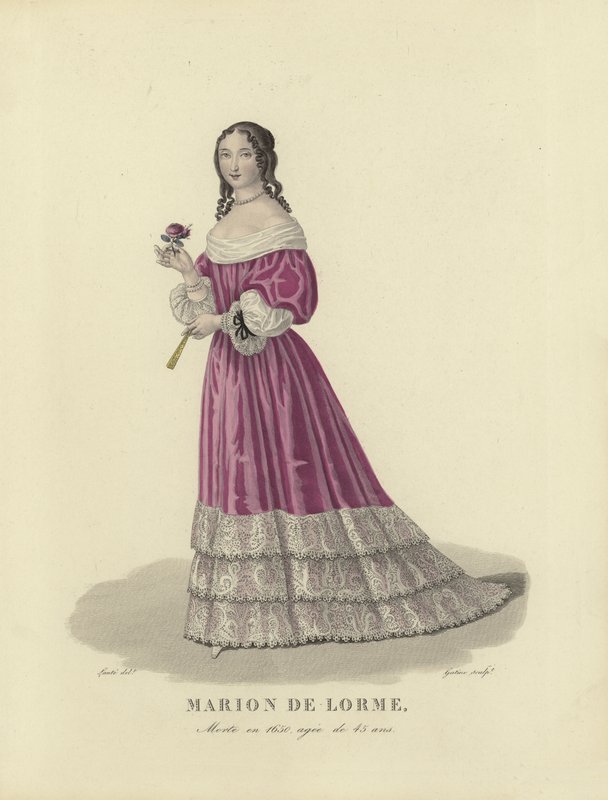 Marion de Lorme, fransk kurtisane af French School