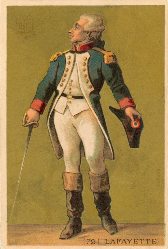 Marquis de Lafayette af French School