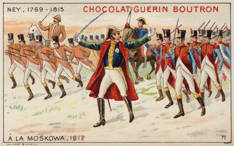 Marshal Ney i Moskva af French School