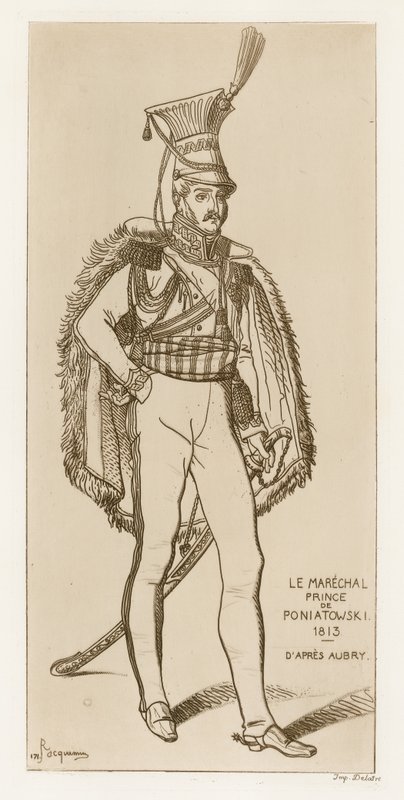Marskal Prins Poniatowski, 1813 af French School