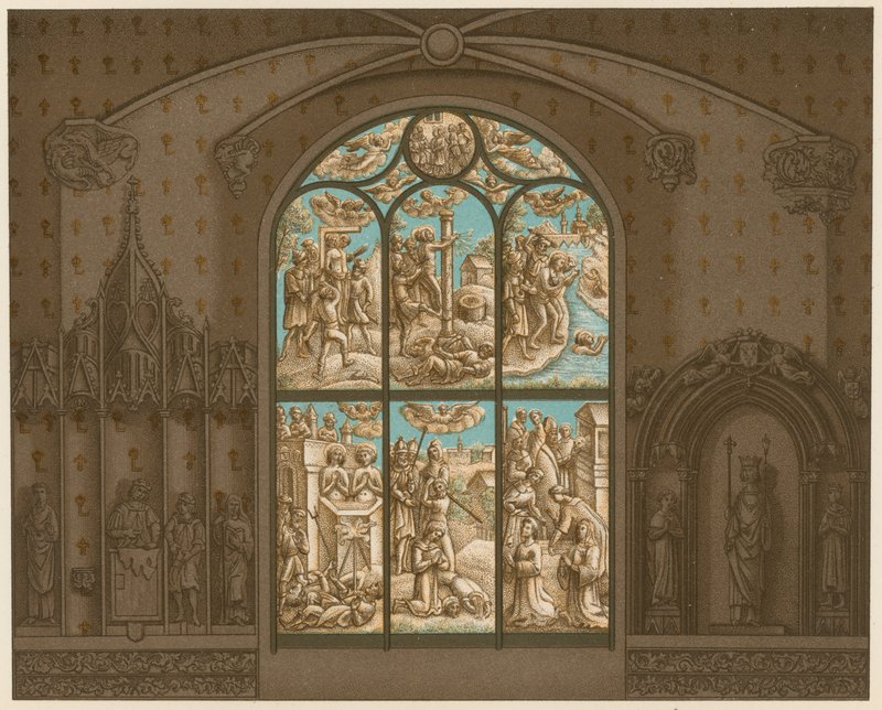 De hellige Crispins og Crepiniens martyrium af French School