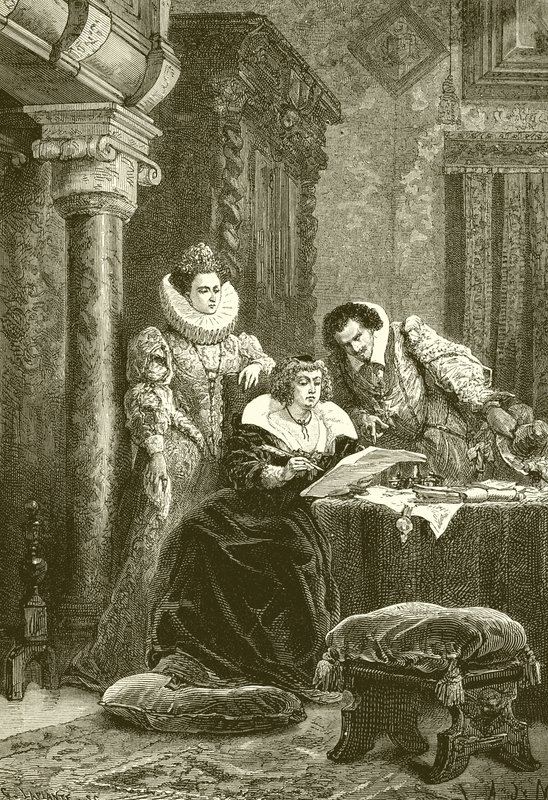Mary de Medici, Concini og Leonara Galigai af French School