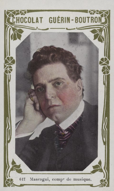 Mascagni, musikkomponist (farvet foto) af French School
