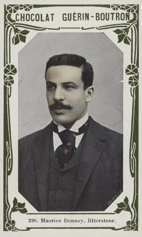Maurice Donnay, litteratør (farvet foto) af French School