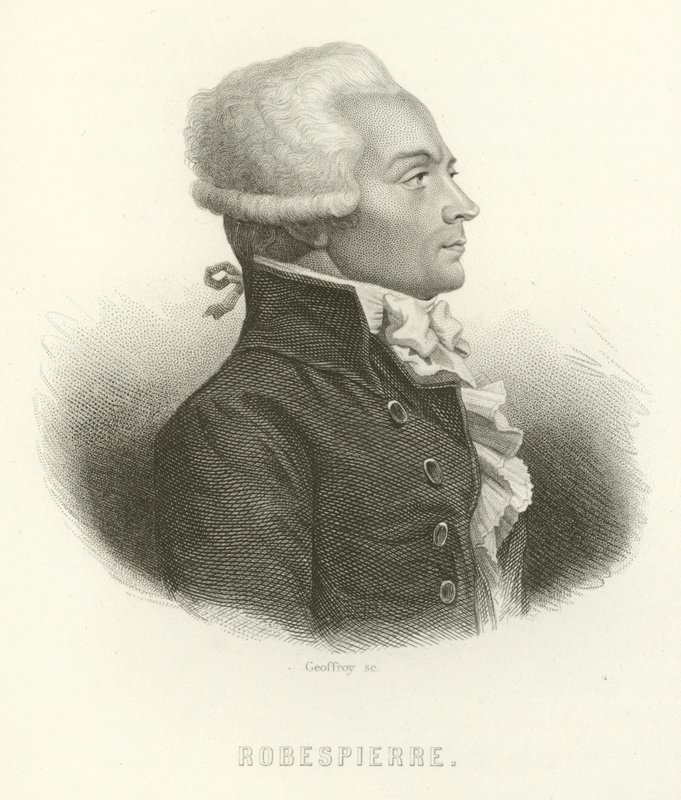 Maximilian af Robespierre af French School