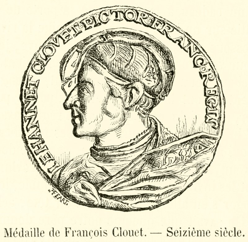 Medalje af Francois Clouet, sekstende århundrede (gravering) af French School