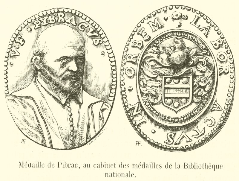 Pibrac-medalje, i Nationalbibliotekets medaljeskab (gravering) af French School
