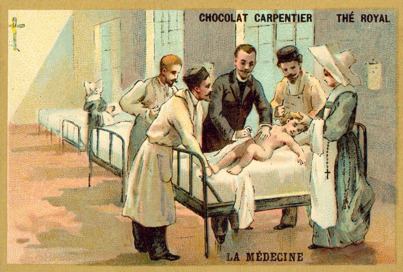 Medicin (chromolitho) af French School