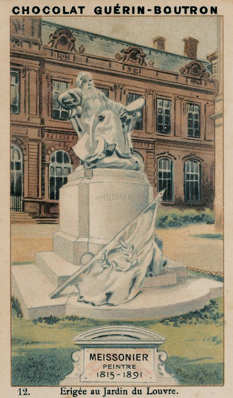 Meissonier, maler, 1815-1891, opført i Jardin du Louvre af French School