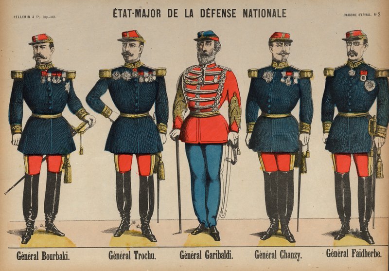 Medlemmer af den franske hærs generalstab under den fransk-preussiske krig af French School