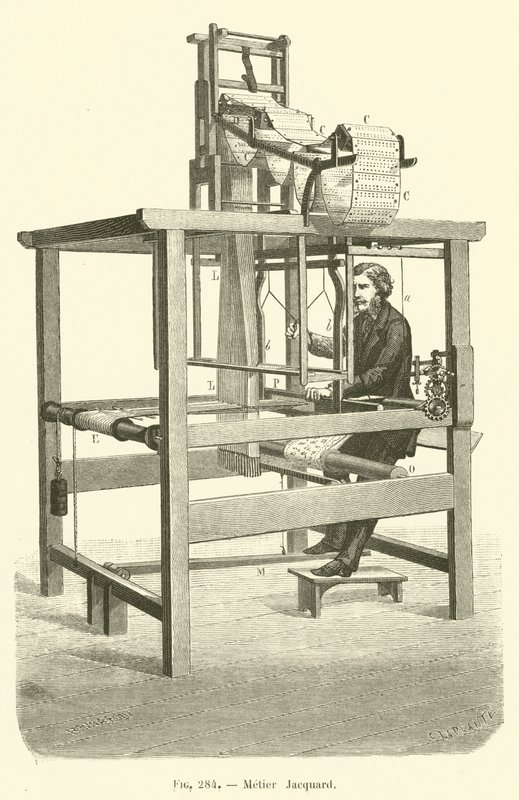 Metier Jacquard (gravering) af French School