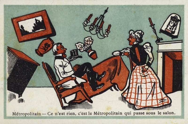 Metro - det er ingenting, det er Metroen, der passerer under loungen af French School
