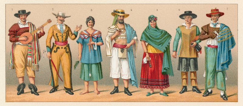 Mexicansk kostume af French School