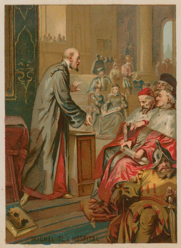 Michel de lHopital taler til generalstænderne af French School
