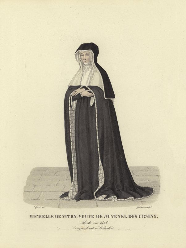 Michelle de Vitry, enke efter Jean Juvenel des Ursins af French School