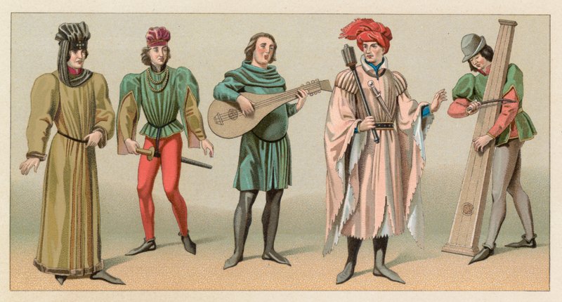 Kostume fra middelalderen af French School