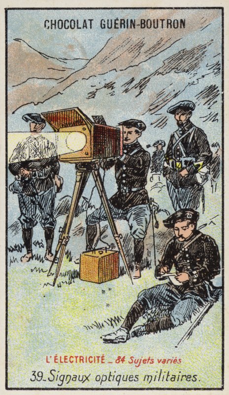 Militære optiske signaler (chromolitho) af French School