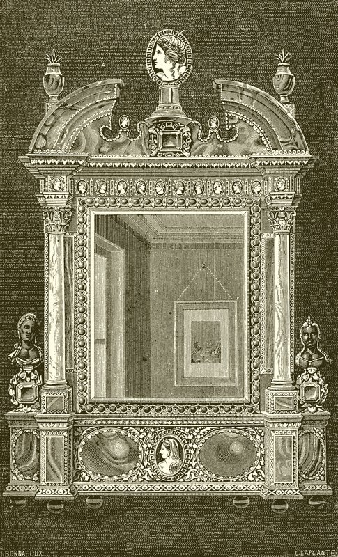 Spejl af Mary de Medici af French School