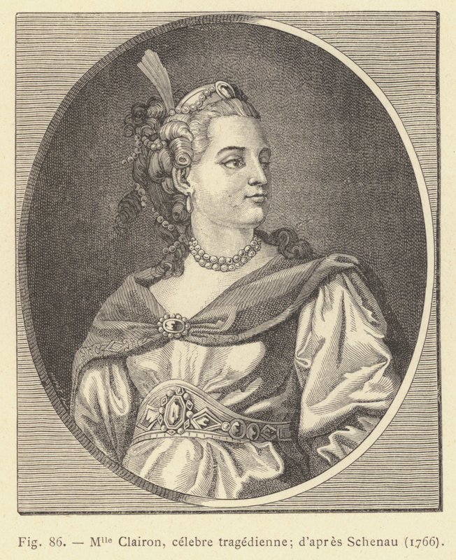 Miss Clairon, berømt tragedier, ifølge Schenau af French School