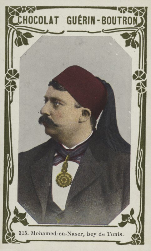 Mohamed-en-Naser, bey de Tunis (farvet foto) af French School